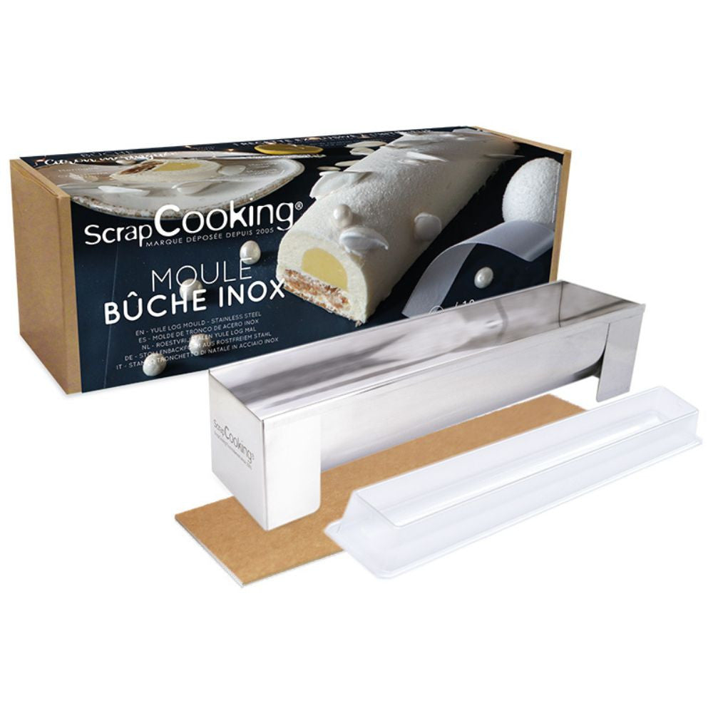 Coffret Bûche de Noël Inox - Moules bûche & Insert