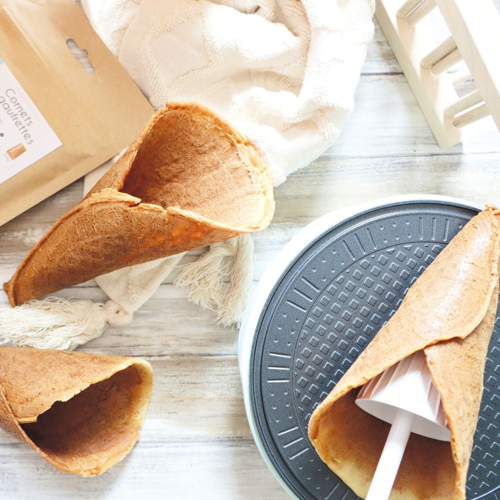 Machine à gaufrette et cornet de glace