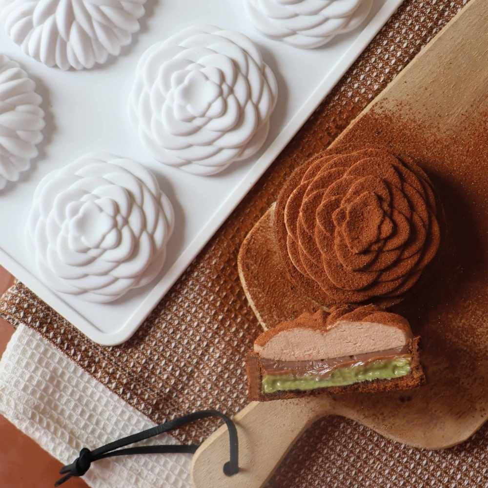 Moule silicone 3D pochage Saint-Honoré Ø7 cm pour tartelettes