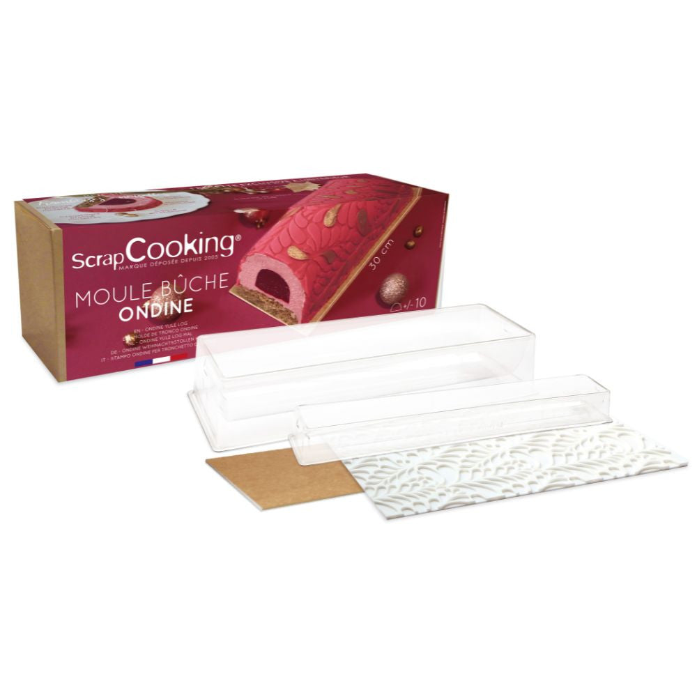 Coffret Bûche de Noël Ondine - Recettes, moules & ustensiles