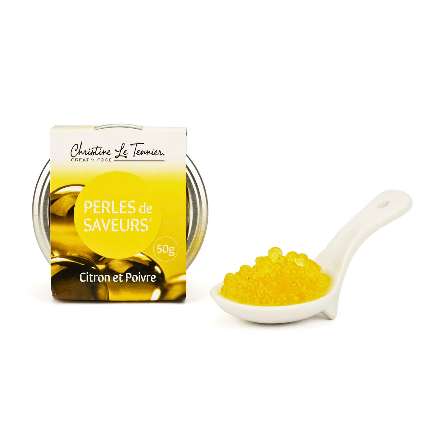 Perles de saveur citron poivre