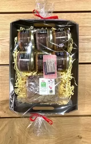Panier gourmand 6 terrines et 1 jambon