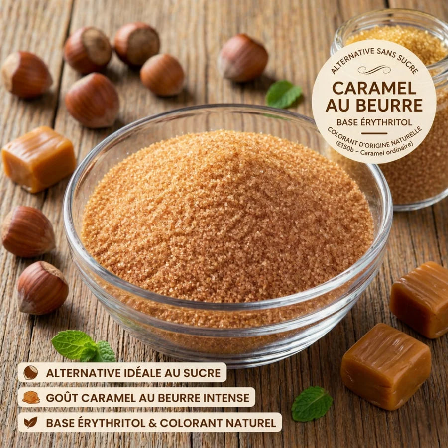 Sucre Aromatisé caramel au beurre - IG nul