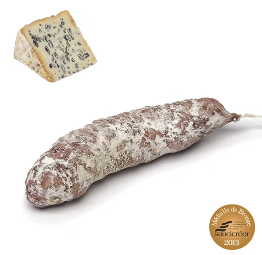 Saucisson sec au bleu d'Auvergne
