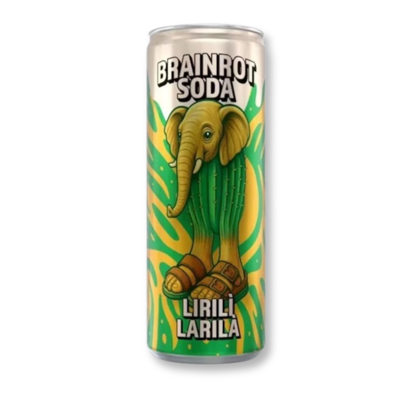 Soda Liriti Larila Bubble Gum- Brainrot