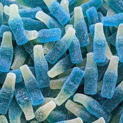 Bouteilles sucrées bleue - 200gr