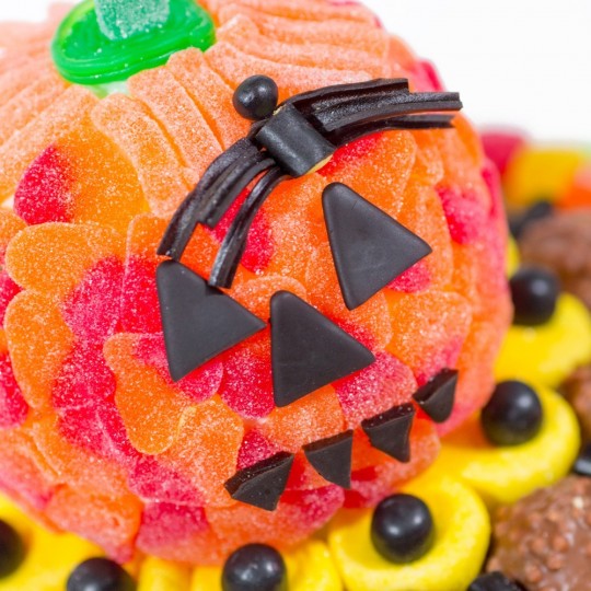 Le gateau de bombons citrouille