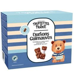 Ourson guimauve enrobé de chocolat au lait - boite de 200g