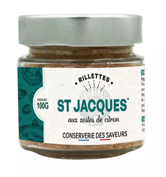 Rillettes de St Jacques aux zestes de citron - 100gr