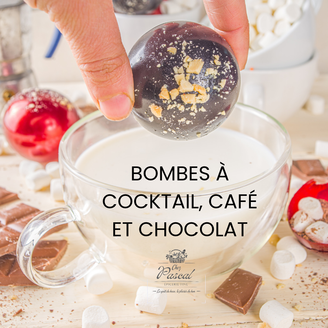 Bombes cocktail, café et chocolat