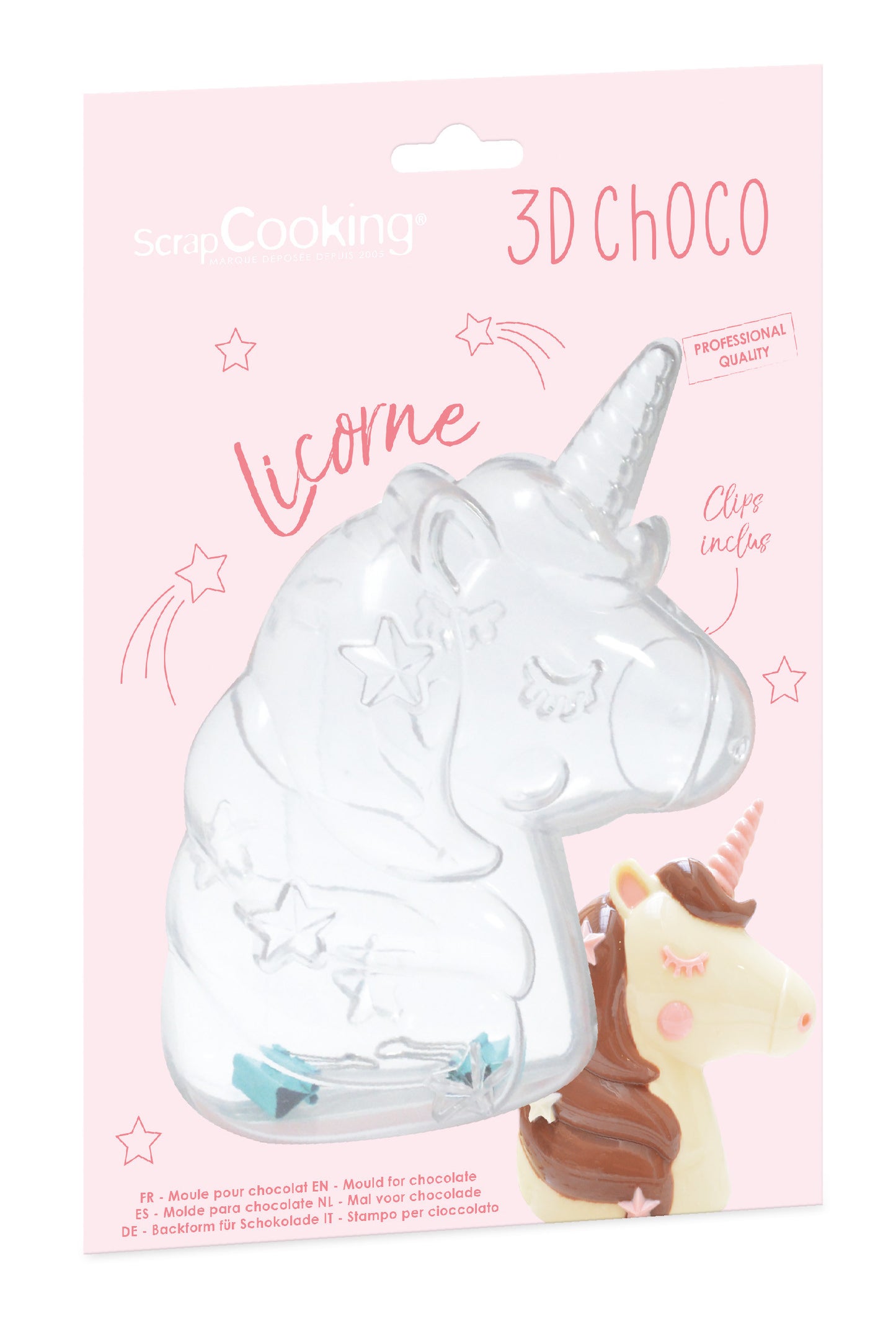 Moule 3D choco licorne