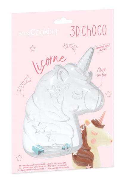Moule 3D choco licorne