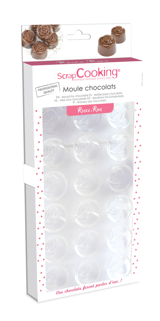 Moule rigide chocolats roses