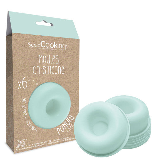 6 moules à Donuts en silicone