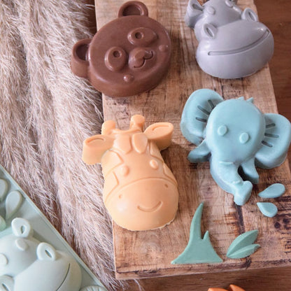 Moule à gâteaux silicone animaux de la jungle