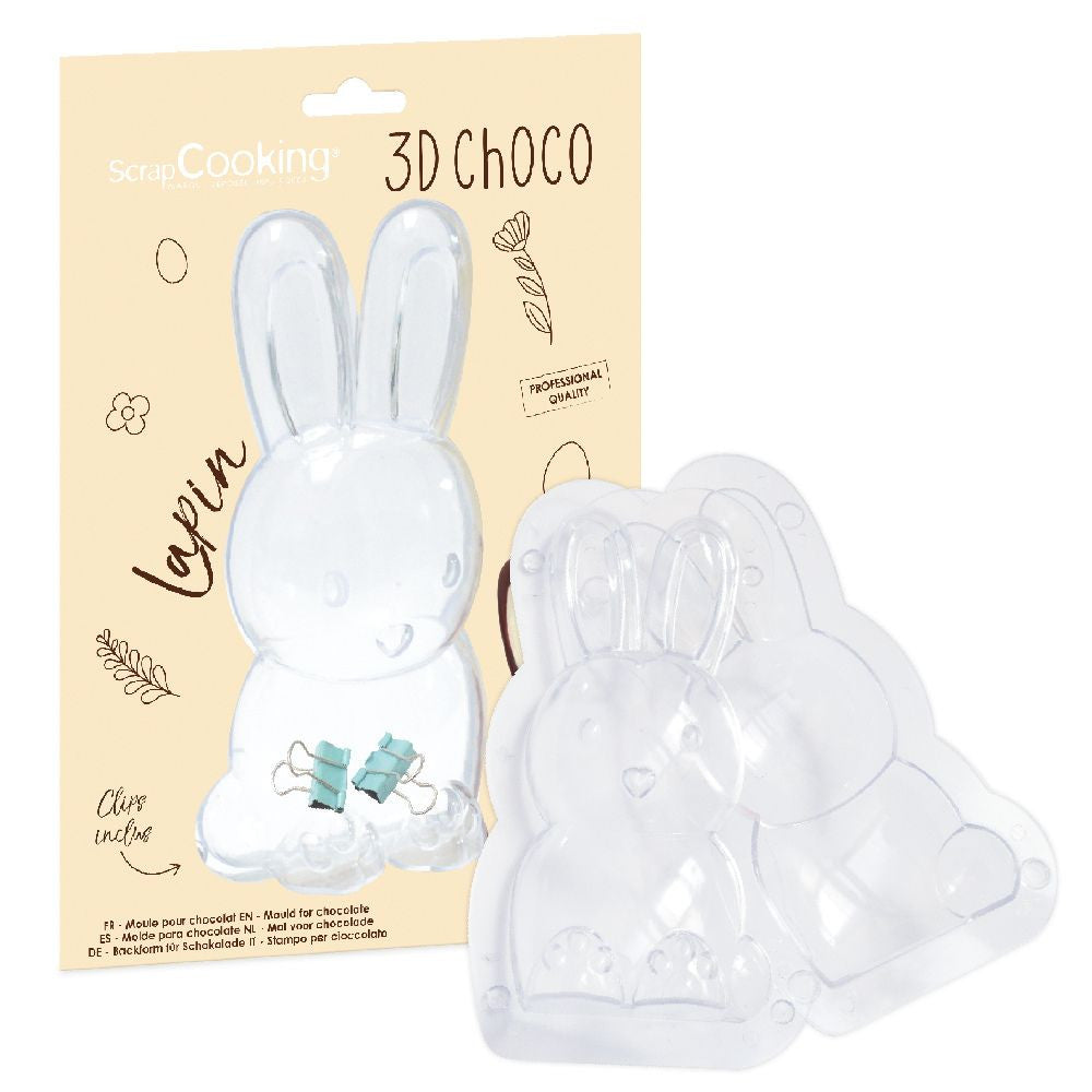 Moule 3D choco lapin