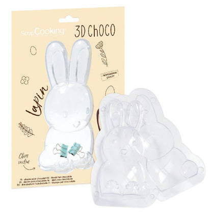 Moule 3D choco lapin