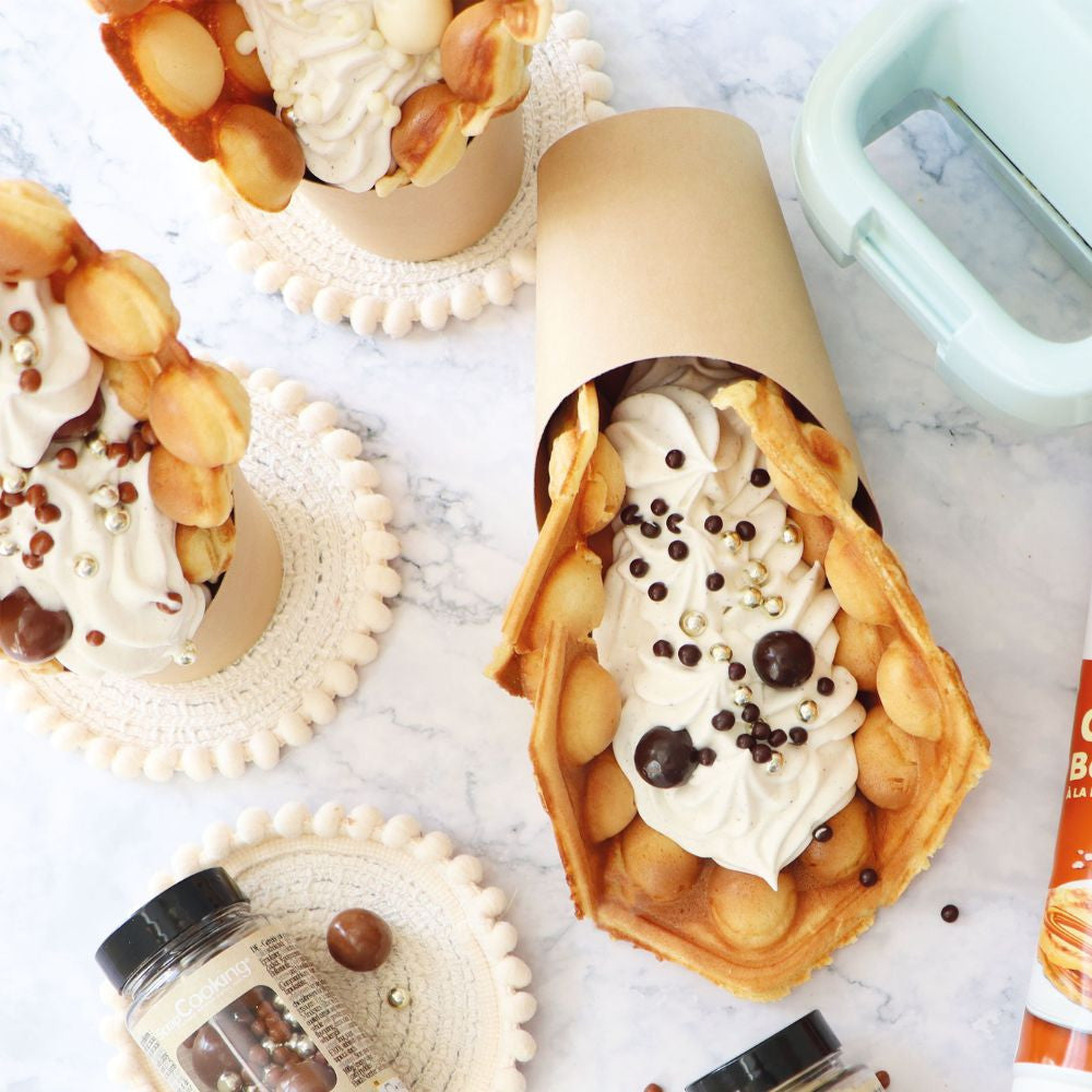 Préparation pour Bubble waffles