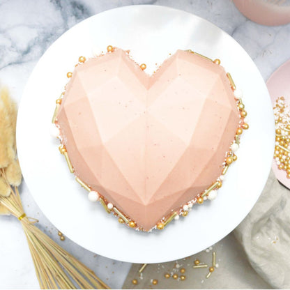 Moule entremets silicone cœur diamant - Passion