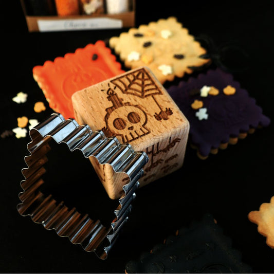 Tampon à biscuits Halloween et emporte pièce