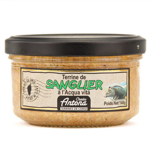 Terrine de sanglier à l'acqua vita - 140gr
