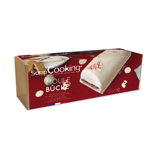 Coffret Bûche de Noël 30 cm - Moule, insert & support