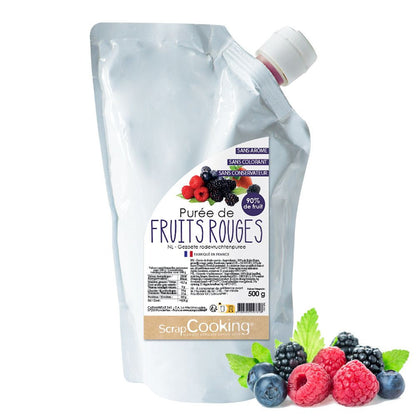 Purée de fruits aux Fruits Rouges