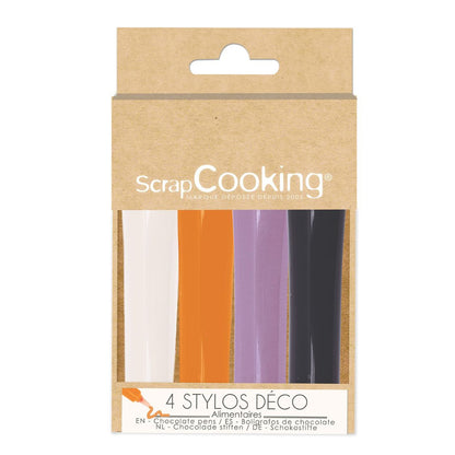4 stylos goût choco Halloween