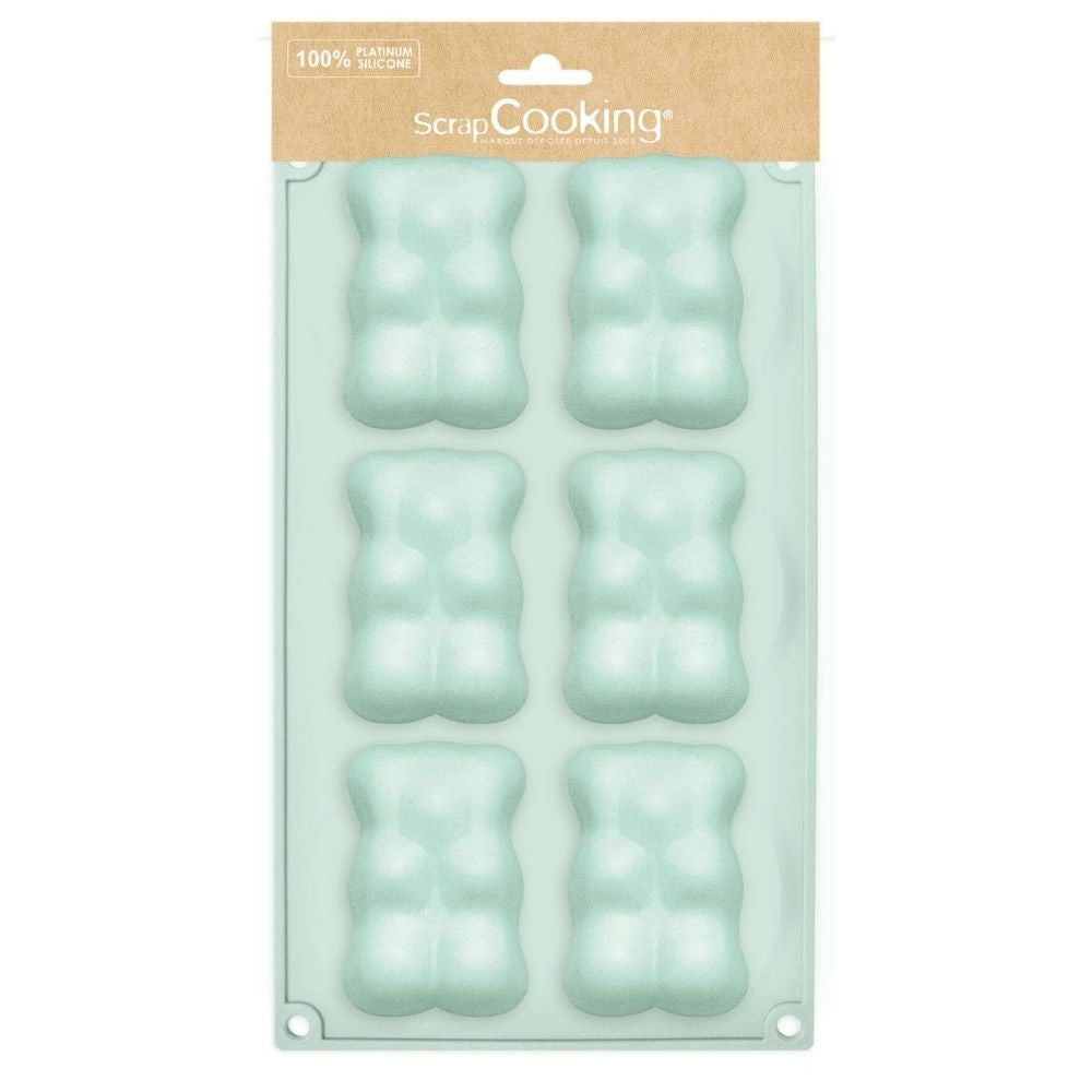 Moule silicone oursons guimauve x 6