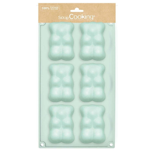 Moule silicone oursons guimauve x 6