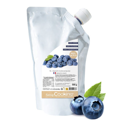 Purée de fruits à la myrtille