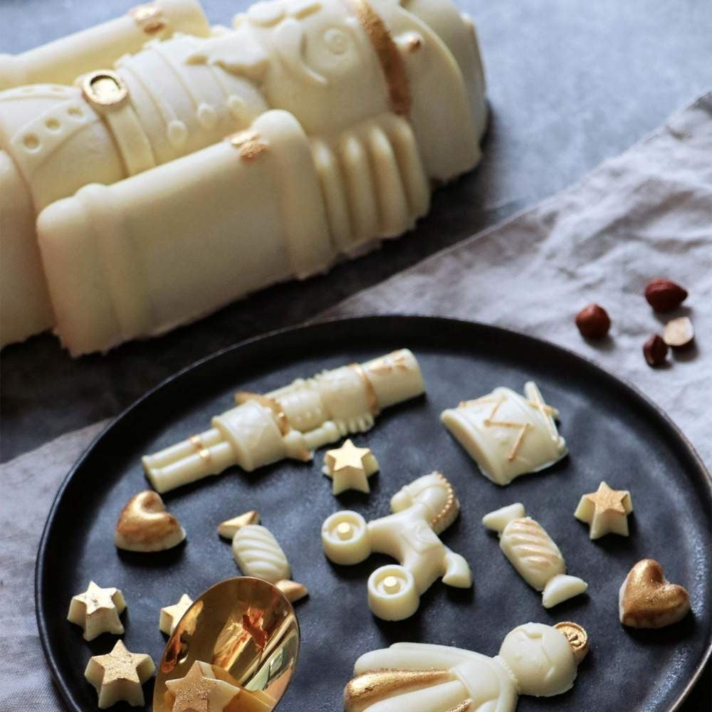 Coffret bûche et biscuits de Noël - Casse-Noisette