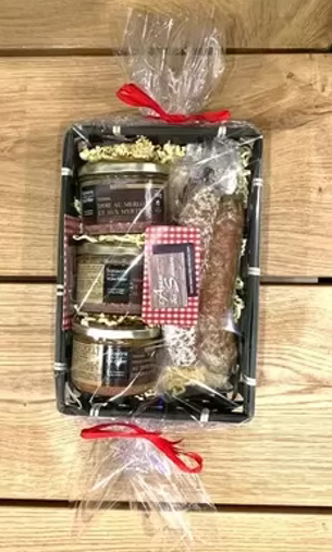 Panier gourmand 3 terrines & 3 saucissons