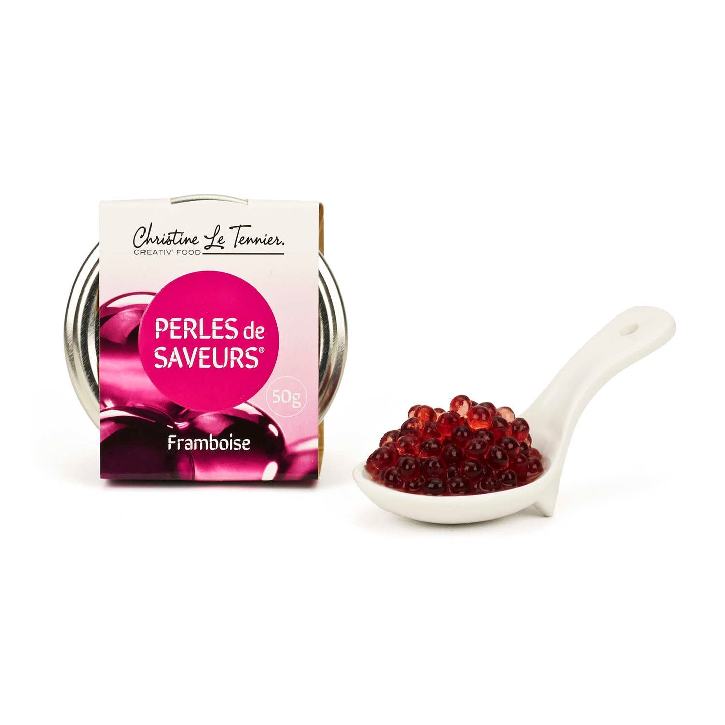 Perles de saveur framboise