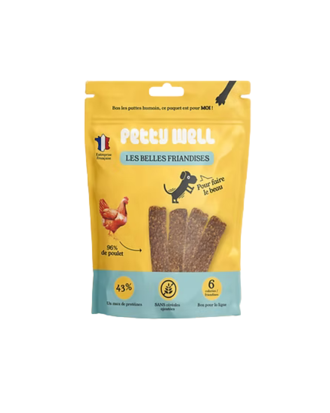 Friandises Lamelles Poulet et Légumes - Chien