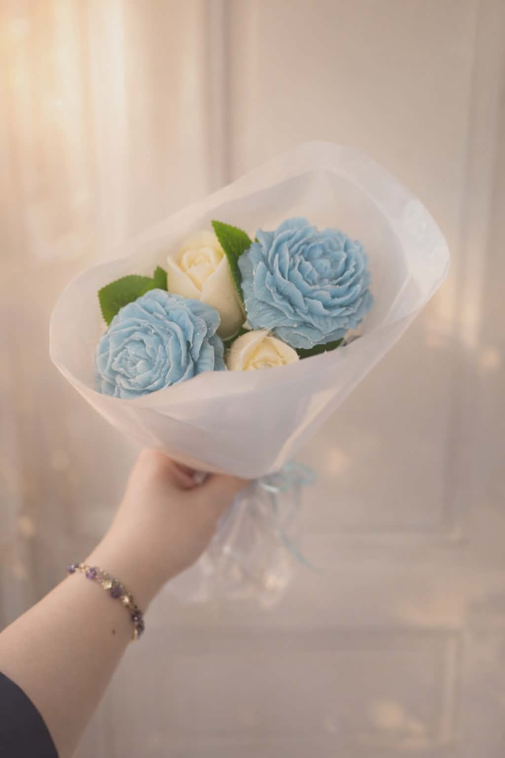 Bouquet de fondant 4 tiges