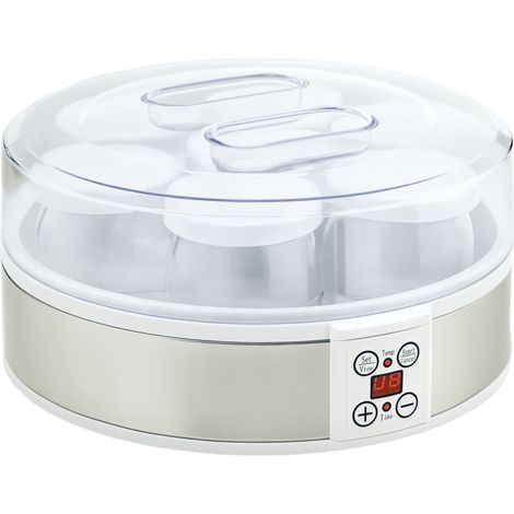 Homcom – Yaourtière électrique 7 pots en verre 180ml