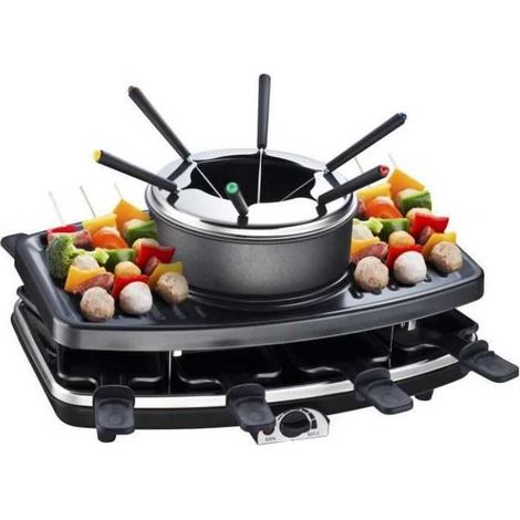 Appareil à raclette et fondue 8 personnes