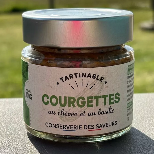 Tartinable de Courgettes au chèvre et au basilic - 100g