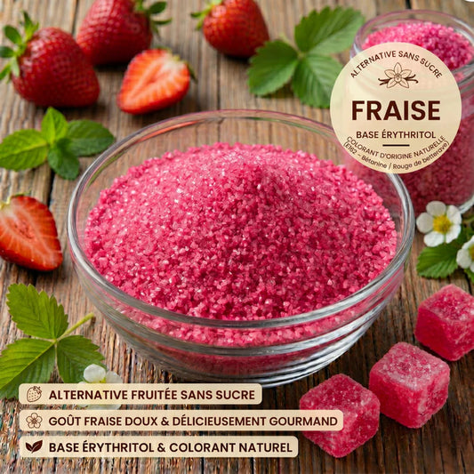 Sucre Aromatisé fraise - IG nul