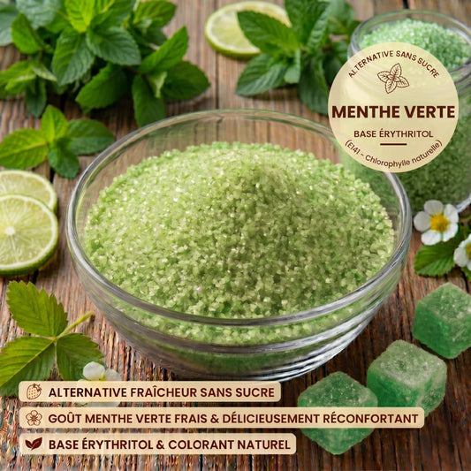 Sucre Aromatisé menthe verte - IG nul