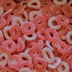 Anneaux sucrés fraise - 200gr