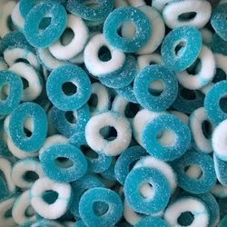 Anneaux sucrés framboise - 200gr