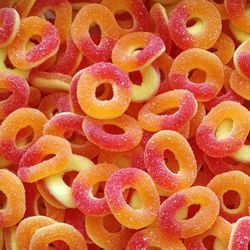 Anneaux sucrés pêches - 200gr
