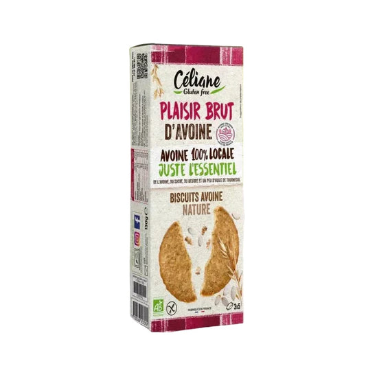 Biscuits sans gluten à l'avoine bio - par 2