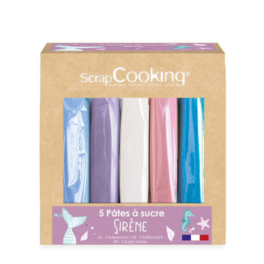 Boite 5 pâtes à sucre Sirène 5 x 80g