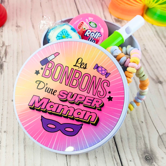 Boite à bonbons - Super maman