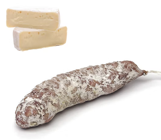 Saucisson sec au camenbert