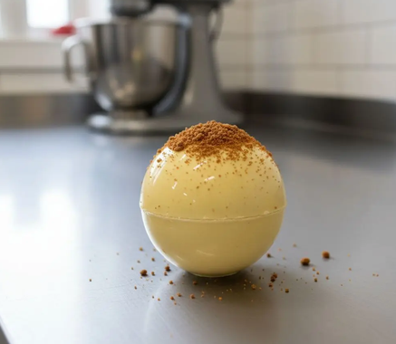 Bombe de chocolat chaud speculoos et chocolat blanc