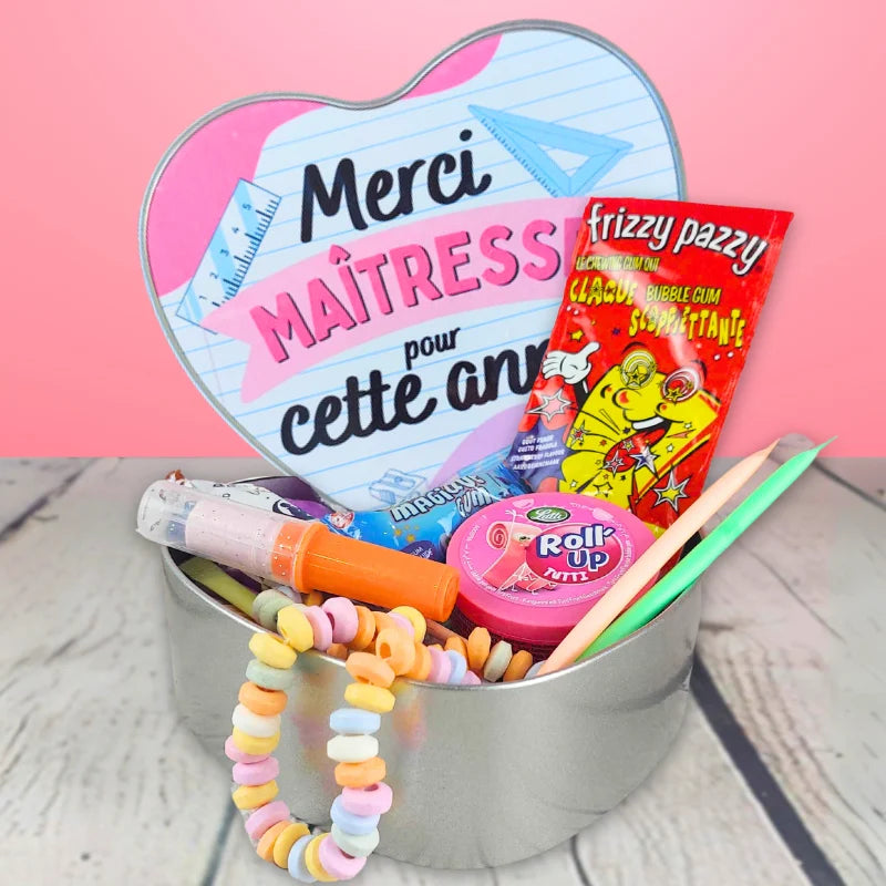Boite à bonbons maitresse